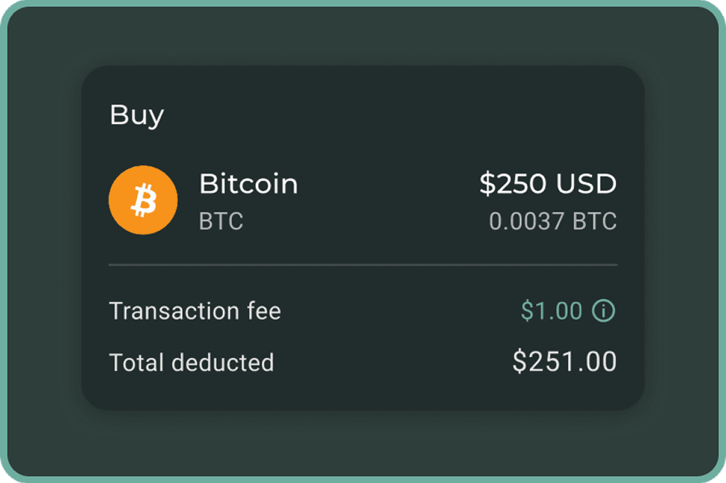 We break down every cost before you confirm.